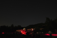 Stardust station during a public star party