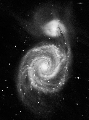 Astrophotography image of M51