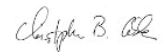 Chris Cable's signature